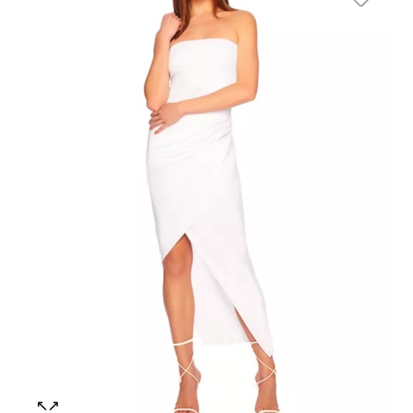 Susana Monaco Tube Overlay Dress white - Picture 1 of 9